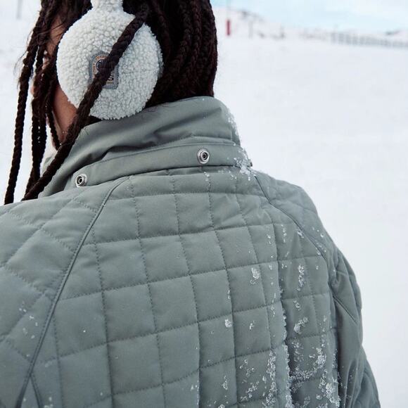 Free People Movement All Prepped Ski Coat In Greyed Olive XL - Picture 2 of 11